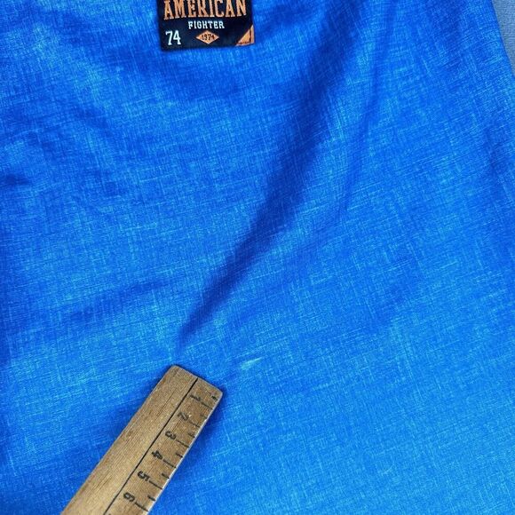 American Fighter Board Shorts Men 38 Blue Handover Stretch Swim Beach Affliction - Picture 9 of 16